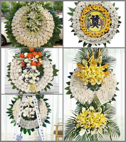 山东青岛即墨市金口镇周家屯村花圈速递
